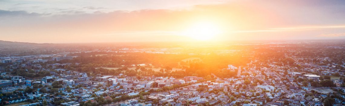 Christchurch skyline, New Zealand