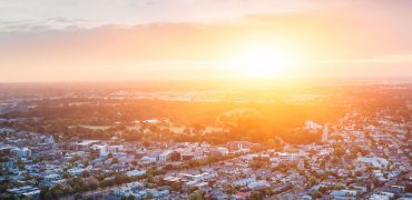 Christchurch skyline, New Zealand